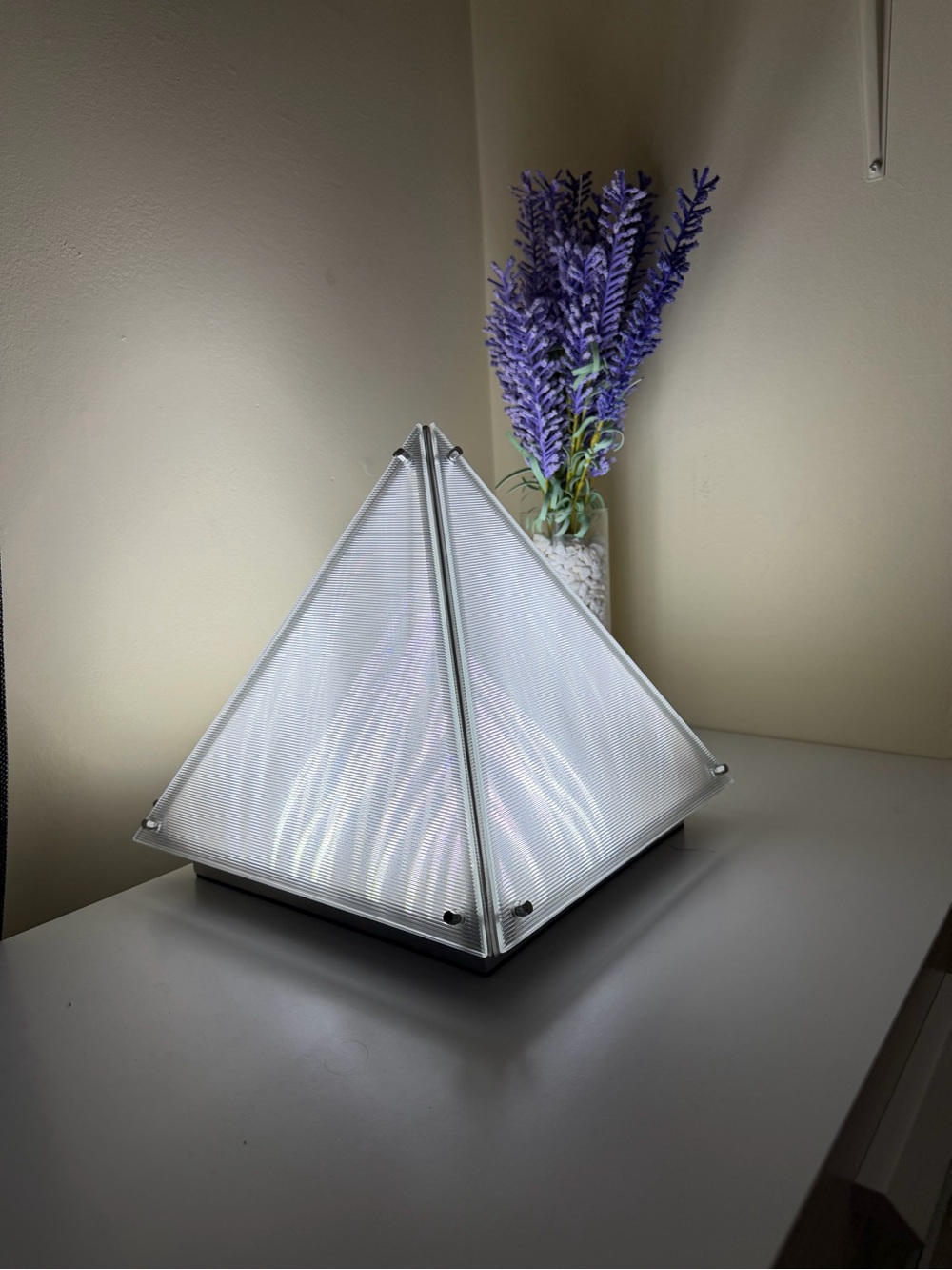Pyramid LED Ambient Light - White